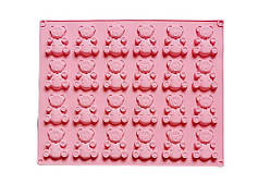 Форма силіконова Ведмедики Барні 24 шт.