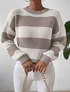 Светр в полоску AO152