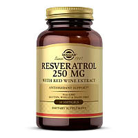 Ресвератрол Solgar Resveratrol 250 mg with Red Wine Extract (60 капс)