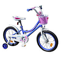 Велосипед дитячий 2-колісний 16" 211612 (RL7T) Like2bike Jolly, бузковий, рама сталь, з дзвінком