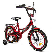 Велосипед дитячий 2-х колісний 16" 211615 (RL7T) Like2bike Sky, бордовий, рама сталь, з дзвінком