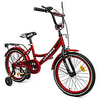 Велосипед дитячий 2-х колісний 18" 211801 (RL7T) Like2bike Sky, бордовий, рама сталь, з дзвінком