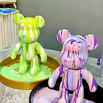 Флюїдне ведмежа Punk Fluid Bear Bearbrick з фарбами, набір для творчості зроби сам Diy 23 см 207574, фото 6