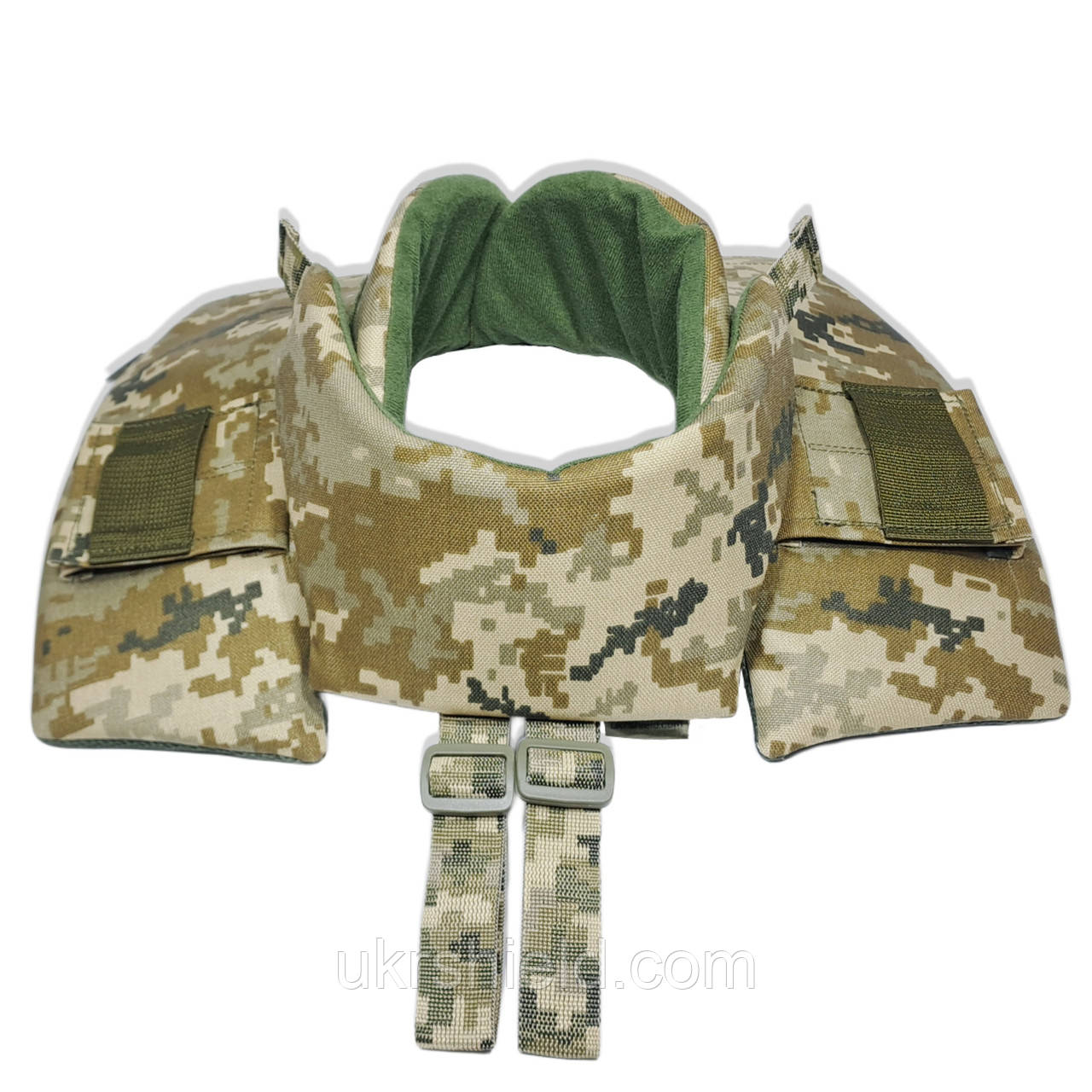 Балістичний захист шиї та ключиць "CLASS 2" | NATO STANAG 2920 V-50 = 750.60 м/с | Піксель ММ14 | Ukr shield