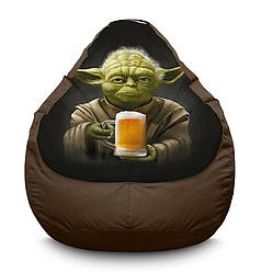 Крісло мішок «Master Yoda with beer. Star wars» Оксфорд