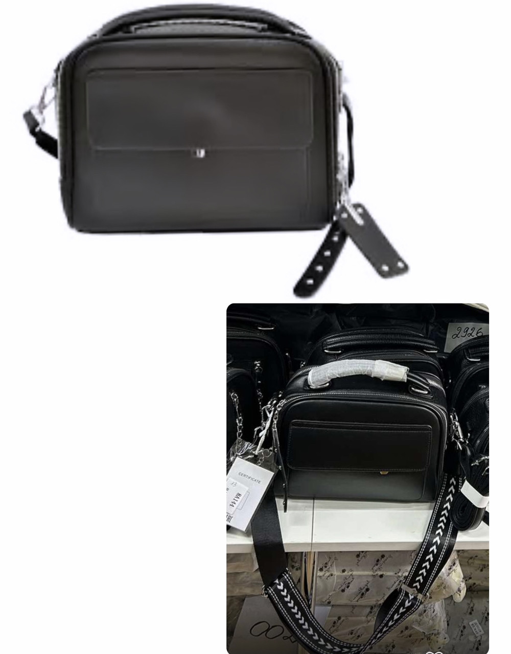 Сумочка жіноча крос-боді на два відділення з кишенею зі штучної шкіри в різних кольорах Liza, фото 1