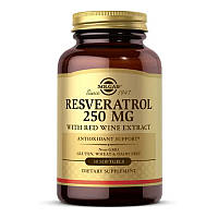 Ресвератрол Solgar Resveratrol 250 mg with Red Wine Extract (30 капс)