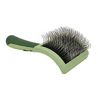 Пуходерка вигнута Safari Curved Firm Slicker Brush для довгої шерсті собак і котів, 19х10.5см W468