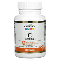 Витамины и минералы 21st Century Vitamin C 1000 mg, 60 таблеток EXP