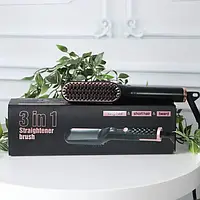 Випрямляч для бороди та волосся  3 in 1 Straightener brush