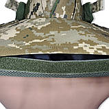 Балістичний захист шиї та ключиць "CLASS 2" | NATO STANAG 2920 V-50 = 750.60 м/с | Піксель ММ14 | Ukr shield, фото 9