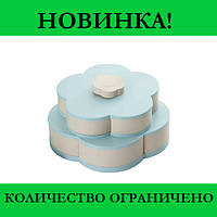 Вращающаяся складная двухъярусная конфетница SUNROZ Flower Candy Box! Salee