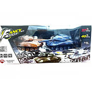 Набір іграшкових танків на радіокеруванні (на батарейках, 27 МГц, 40 МГц, ІФ лазер) HB-DZ04B, фото 2