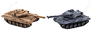 Набір іграшкових танків на радіокеруванні (на батарейках, 27 МГц, 40 МГц, ІФ лазер) HB-DZ04B, фото 4
