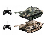 Набір іграшкових танків на радіокеруванні (на батарейках, 27 МГц, 40 МГц, ІФ лазер) HB-DZ03B, фото 2