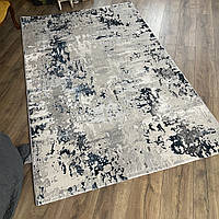 Сучасний килим 059 синій прямокутний