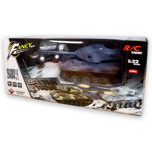 Танк на радіокеруванні іграшковий (акумулятор 4.8V, 27 МГц, інфрачервоний лазер) HB-TK07, фото 1