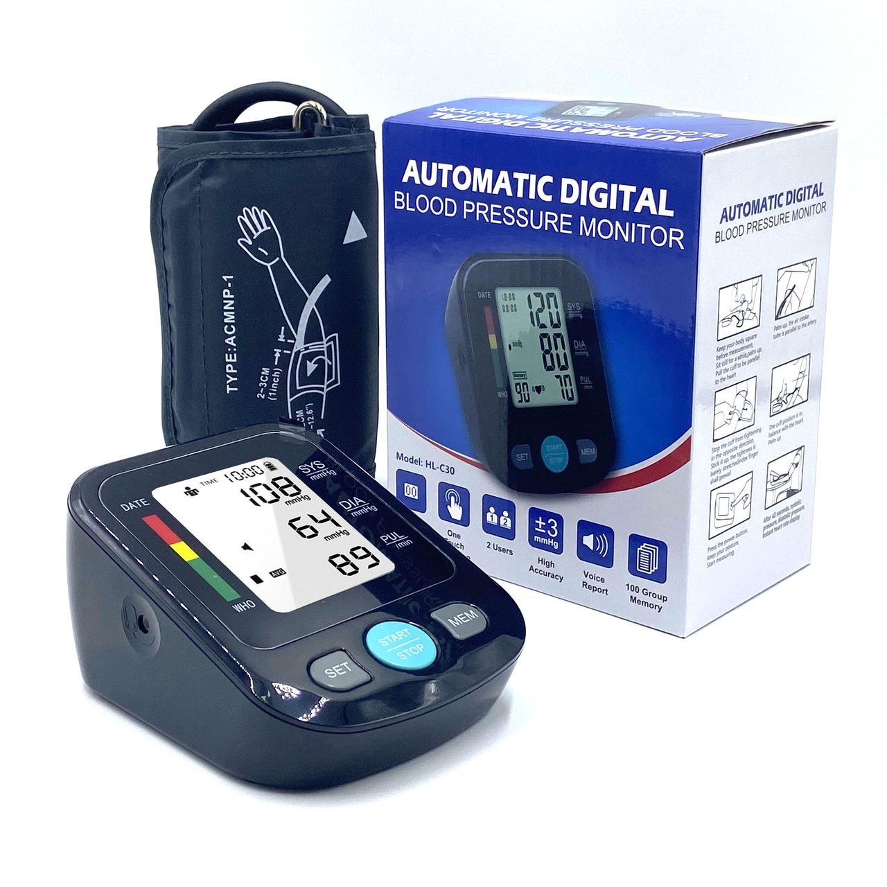 Тонометр на руку AUTOMATIC DIGITAL HL-C30