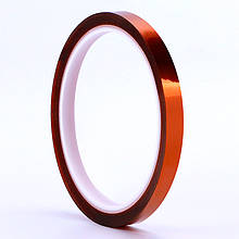 Термостійкий скотч каптоновий / довжина 33 м / ширина 8 мм