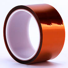 Термостійкий скотч каптоновий / довжина 33 м / ширина 50 мм