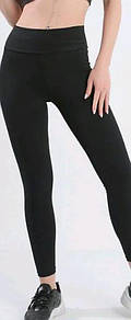 Демісезонні стягуючі лосини, Демісезонні жіночі лосини, Жіночі лосини з високою талією Чорний, XL