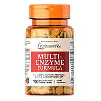 Натуральная добавка Puritan's Pride Multi Enzyme, 100 таблеток EXP