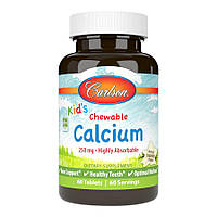 Витамины и минералы Carlson Labs Kid's Chewable Calcium, 60 таблеток EXP