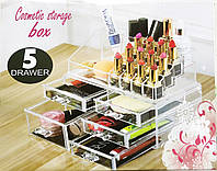 Органайзер Cosmetic Storage Box для хранения косметики и аксессуаров на 5 отделений, отличный товар