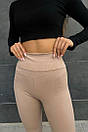 Демісезонні стягуючі лосини, Демісезонні жіночі лосини, Жіночі лосини з високою талією, фото 3