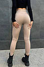 Демісезонні стягуючі лосини, Демісезонні жіночі лосини, Жіночі лосини з високою талією, фото 5