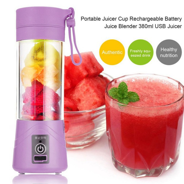 Блендер перезаряжаемый электрический 380 мл Mini USB Smoothie Mixer Maker! Мега цена - фото 9 - id-p2128579533