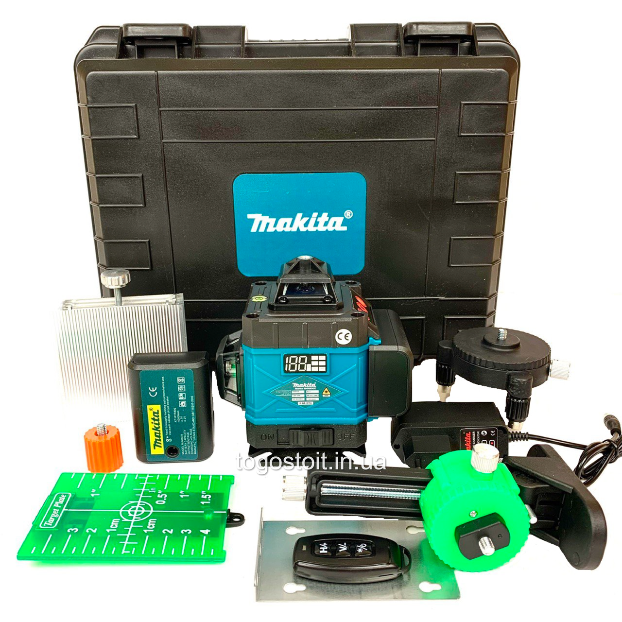 Лазерний нівелір makita skr200z (4D, 16 променів 360°) + пульт управління