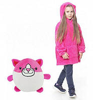 Детский Плед Худи-трансформер Huggle Pets Толстовка - игрушка Розовый! Мега цена