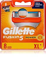 Сменные картриджи для бритья Gillette Fusion Power, 8 шт