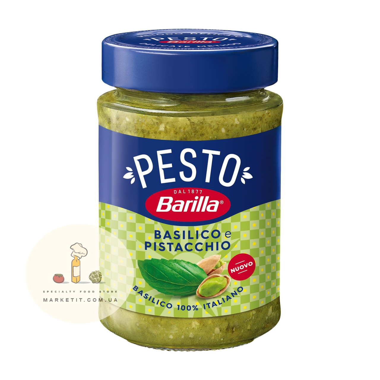 Соус песто Barilla Pesto Basilico e Pistacchio, з фісташками 190 г.