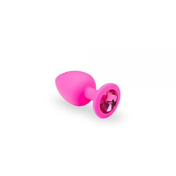 Анальна пробка Soft Silicone Pink Silicone Pink-Rhodolite, S, фото 1
