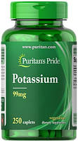 Puritan's Pride Potassium Gluconate 99 mg 250 таблеток EXP