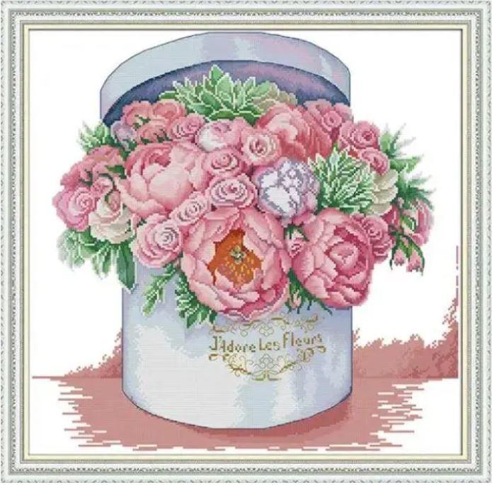 Набір для вишивання за нанесеною на канву схемою "Send you aromatic". AIDA 14CT printed, 47*46 см