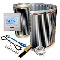 Комплект теплого пола Enerpia инфракрасная пленка с программируемым терморегулятором 5 м²/1100 W (2128620449)