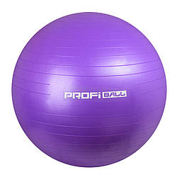М'яч для фітнесу Profi M 0276-1 65 см Фіолетовий, World-of-Toys