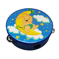 Дерев'яна іграшка Бубон MD 0367-19-27 діаметр 15 см  Заєць на місяць