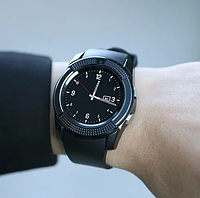 Умные смарт часы-телефон Smart Watch V8 фитнес браслет черный! Мега цена