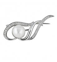 Срібна брошка Соната