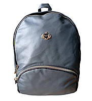 (темно-сірий) Жіночий стильний міський шкіряний повсякденний рюкзак ранець сумка рюкзачок портфель опт