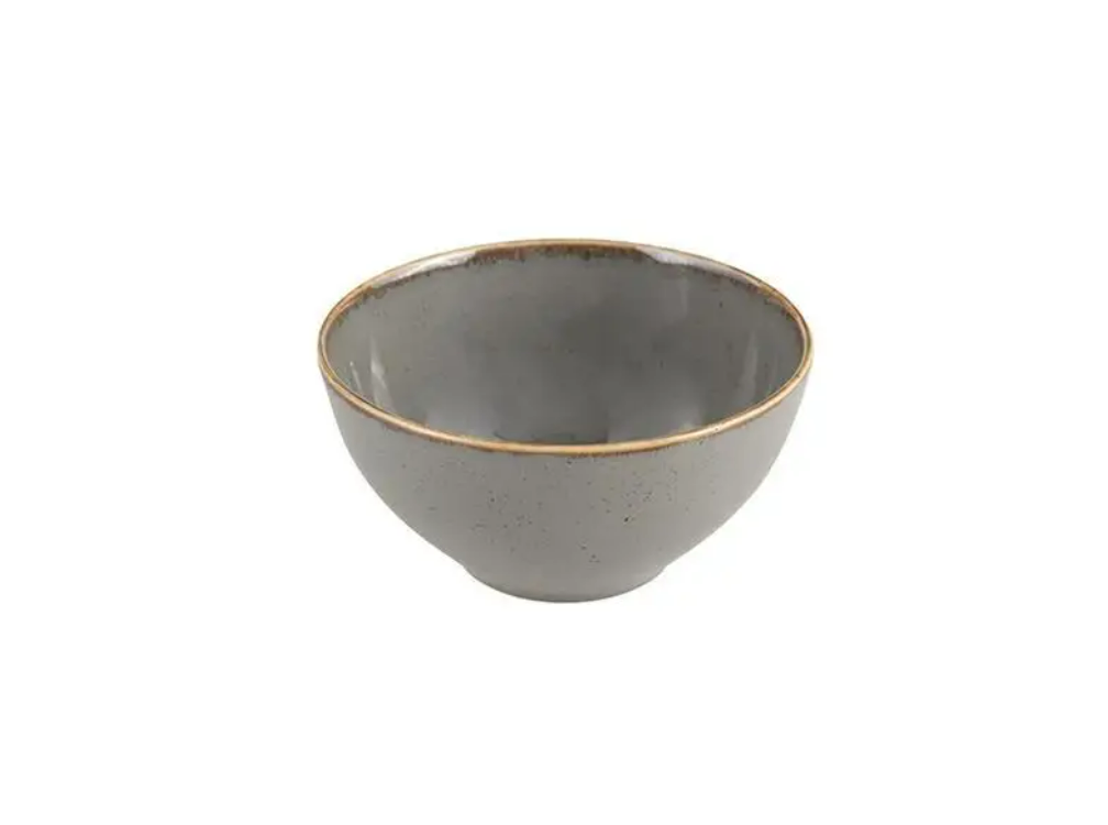 Салатник із порцеляни глибокий круглий Dark Grey 14 см 550 мл Porland 363914/DG, фото 1
