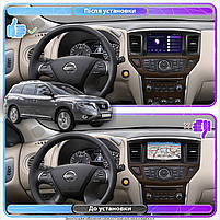 Штатна магнітола 9" Lesko для Nissan Pathfinder IV Рестайлінг 2016-2020 6/128Gb 4G Wi-Fi GPS Top Ніссан 4шт, фото 3