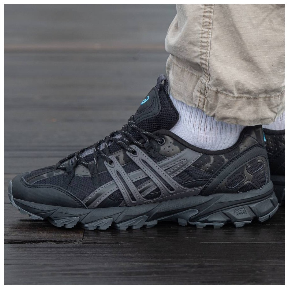 Чоловічі кросівки Asics Gel-Sonoma 15-50 Black Camo, чорні шкіряні ...