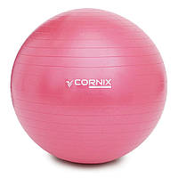 Мяч для фитнеса (фитбол) Cornix XR-0017 Pink 55 см, Anti-Burst, Time Toys