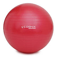 М'яч для фітнесу (фітбол) Cornix XR-0019 Red 65 см, Anti-Burst , Time Toys