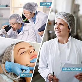 Шапочки спанбонд білі (100шт)